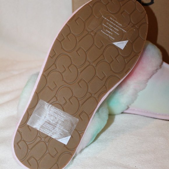 NIB UGG WOMEN'S WATERCOLOR SCUFFETTE II SUEDE SHEARLING LINED SLIPPERS - Picture 5 of 7